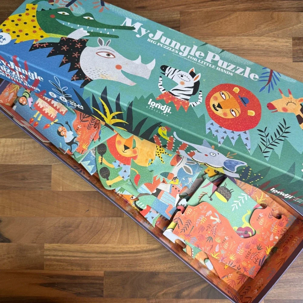 Londji My Jungle Puzzle Big Puzzles for Little Hands 34 Piece Progressive Set 3+